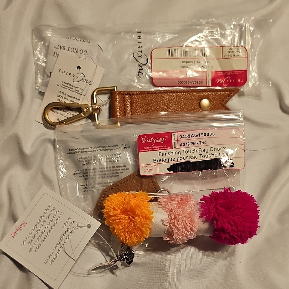 Thiry-One Bag Charm And Cord Wrap Keychain